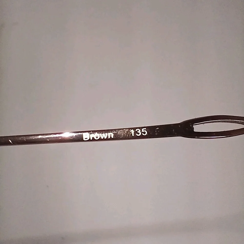 Vintage Camelot Lady Laura Brown 53-17-135 Eyeglass Frames Wire Metal